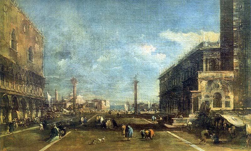 Francesco Guardi The Little Square of St. Marc